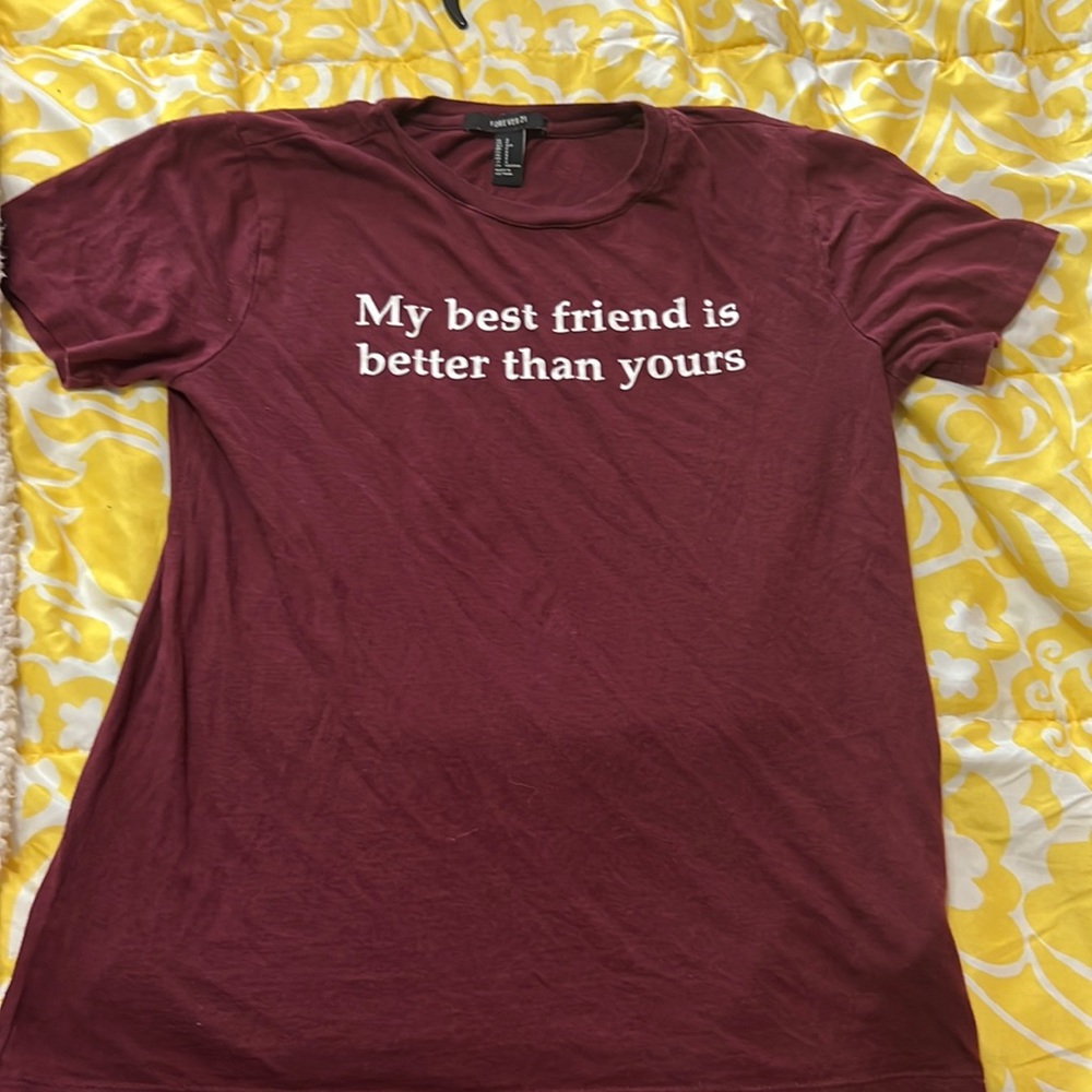 Maroon t shirt